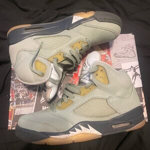 Jordan Sneakers in Sage Green and Mustard